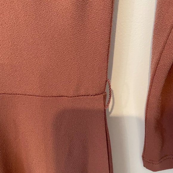 Forever 21 Mauve Quarter Sleeve Scoop Neck Skater Dress - Picture 4 of 4